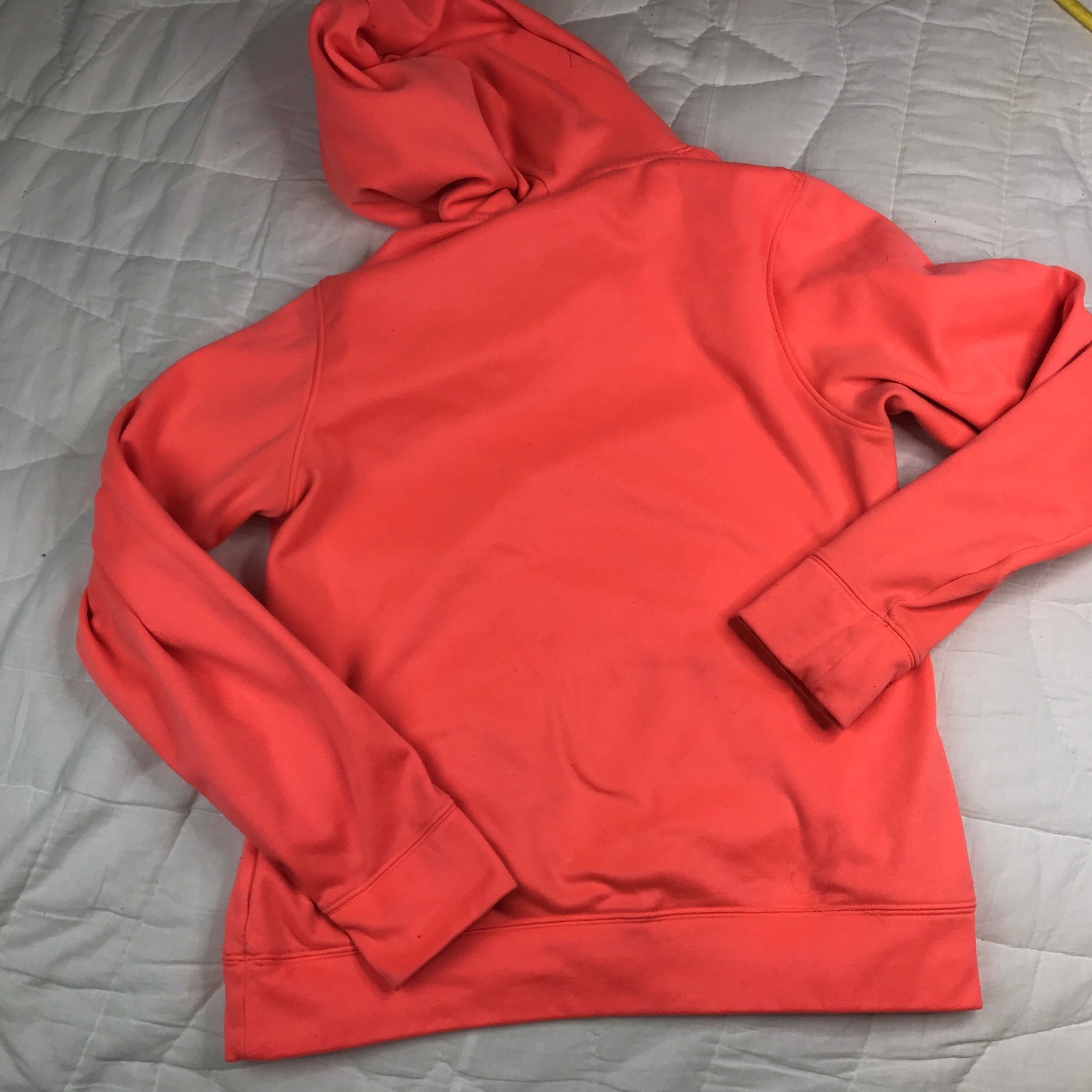 Women's UNDER ARMOUR Pullover Size M HOODIE  Semi Fitted /Neon Orange