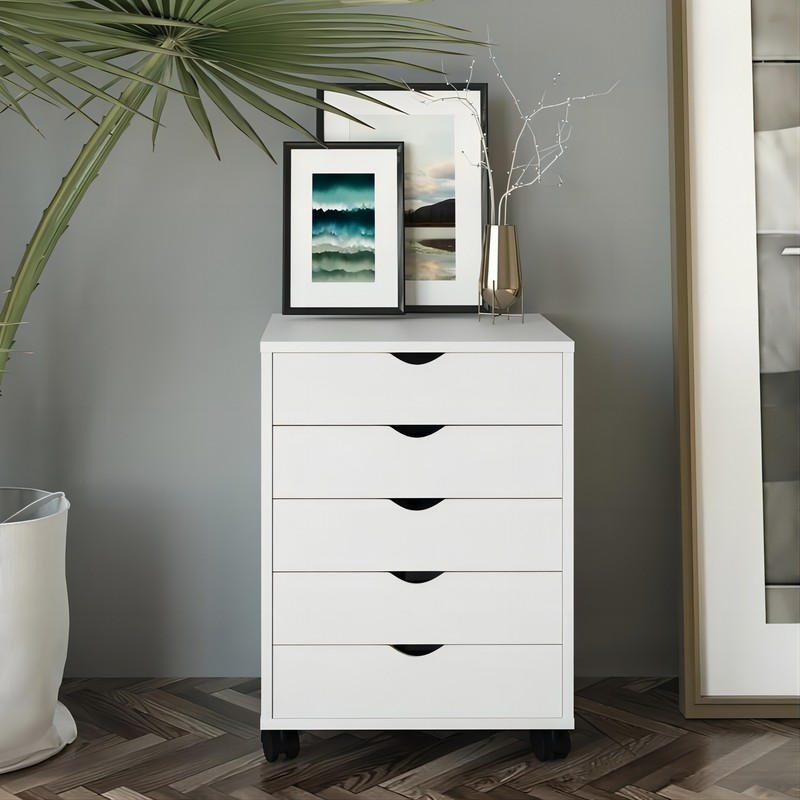 5-Drawer Dresser Storage Cabinet Tower Organizer for Bedroom
