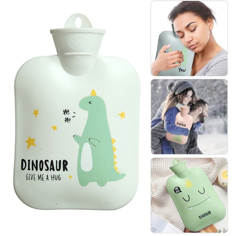 Small Hot Water Bottle Portable Cold Therapy Warm Bag Pouch Cartoon Hand Warmer