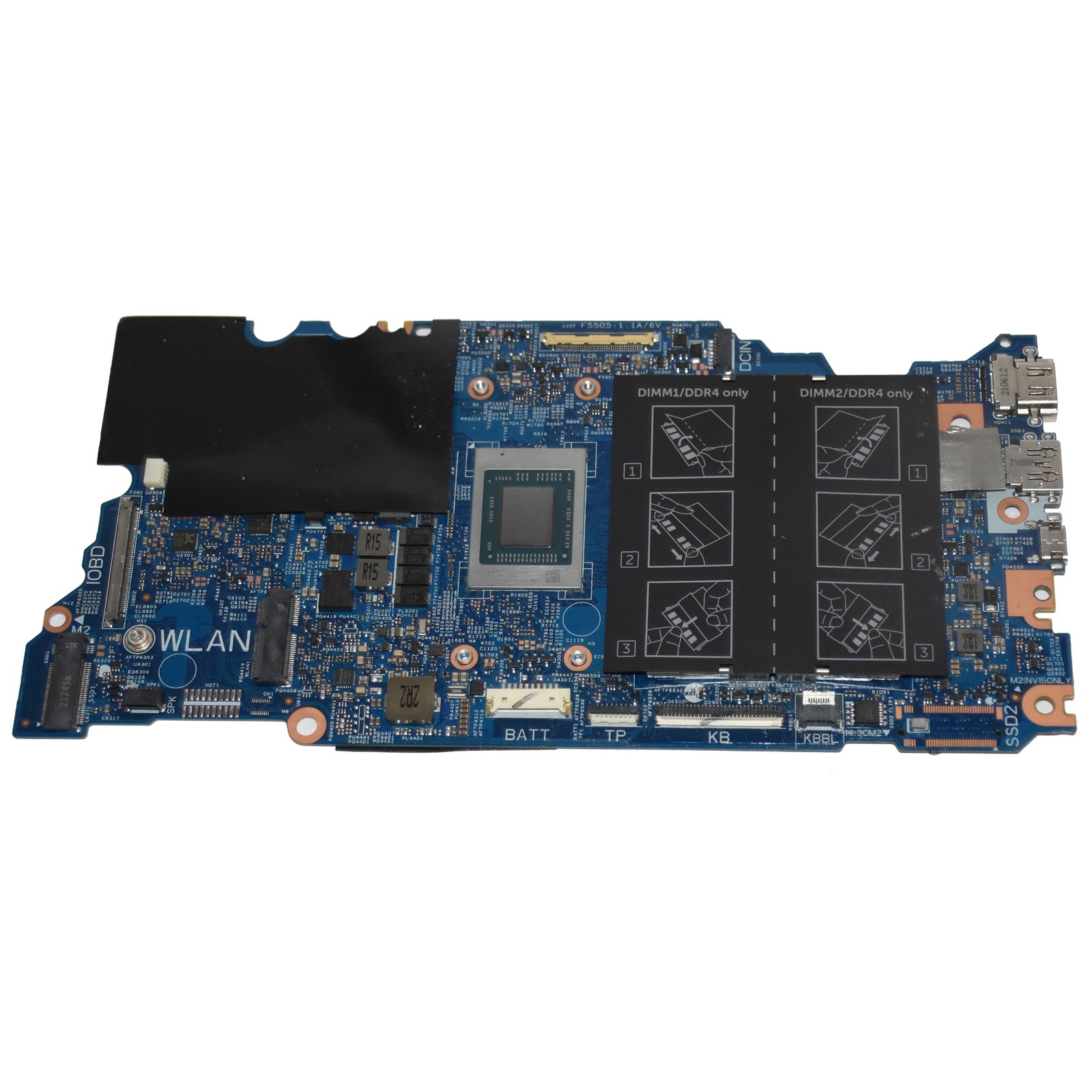 Dell Vostro 5415 5515 AMD Ryzen 3 5300U DDR4 Laptop Motherboard 203100-1 T2NM8