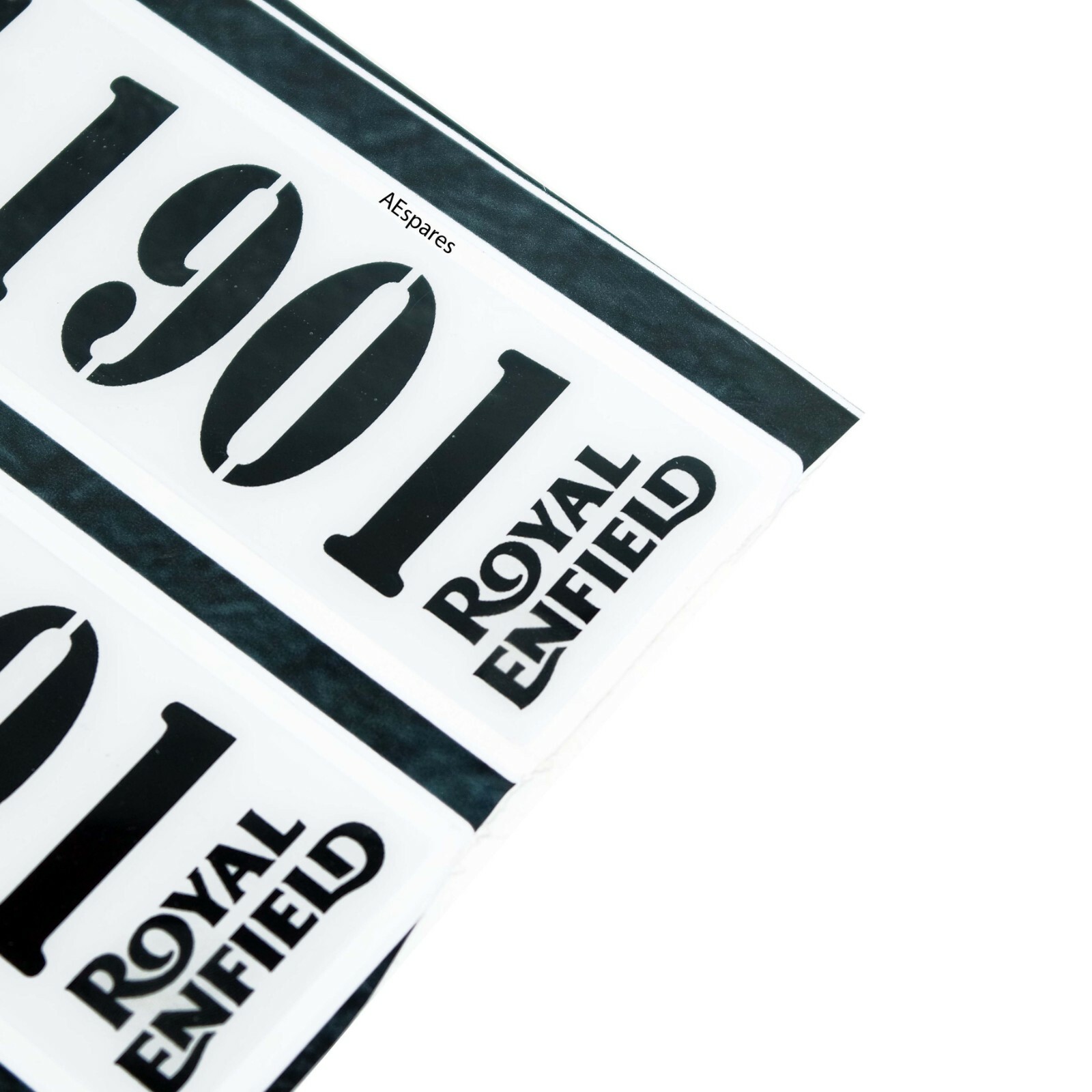 Fits Royal Enfield MLG 1901 Logo Chaise Rear Side Bumper Sportive Sticker  