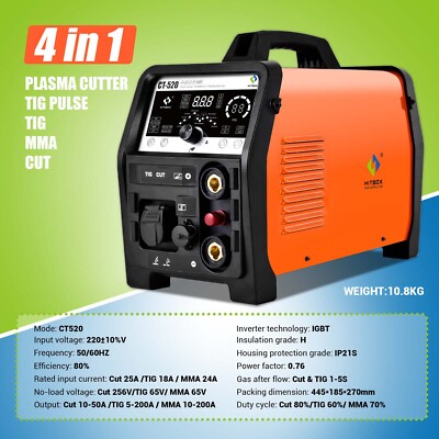 Smart Non-touch Cutter Cut/TIG/MMA Pilot Arc Air- Plasma Cutter Welding-Machine