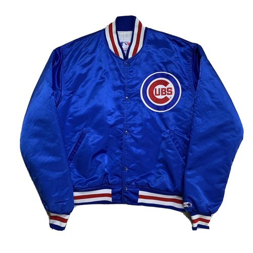 VTG 80's XL Starter Chicago Cubs Satin Official Collection