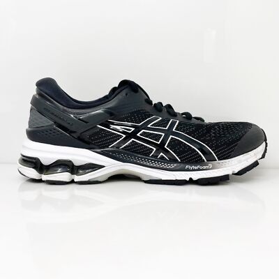 

Asics Womens Gel Kayano 26 1012A459 Черные кроссовки для бега Размер 9 Широкие, Черный, Gel Kayano 26