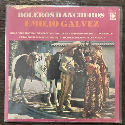 Emilio Galvez, Boleros Rancheros, Mexican Lp Factory Sealed, Rancheras