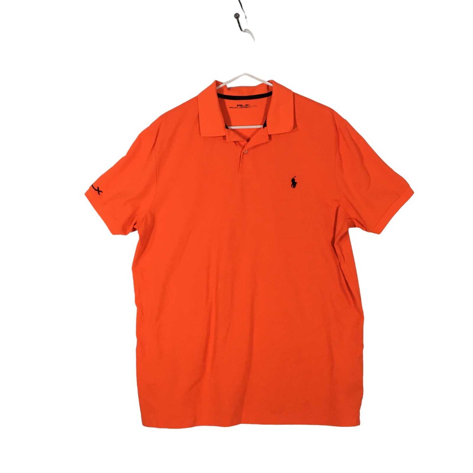 Ralph Lauren RLX Mens Bright Orange Performance Polo Shirt