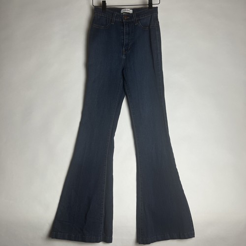 【2plan】Damien Flare Bootcut Denim Vibrant Jeans Womens 5 (W26) Blue Denim Bootcut Flare