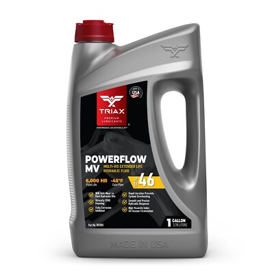 TRIAX Powerflow MV 46 - Multi-Viscosity Hydraulic Oil (1 Gallon)