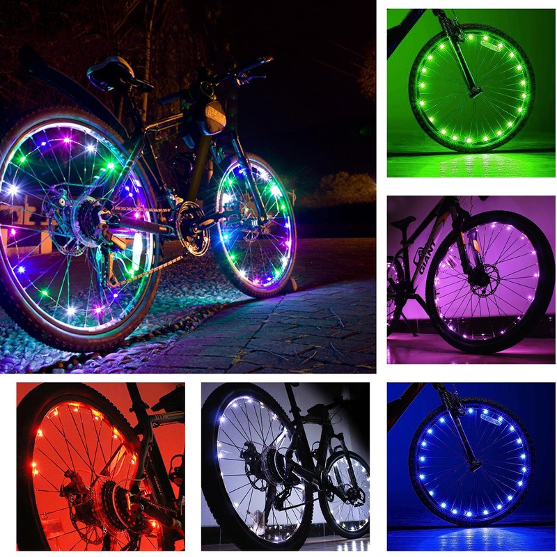 Wheel Frame Lamp Safety Riding Warning Decor