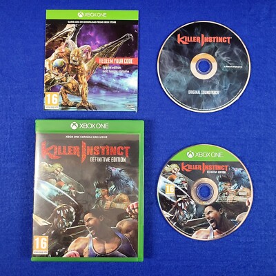 xbox one KILLER INSTINCT Definitive Edition + SOUNDTRACK Works In US REGION FREE