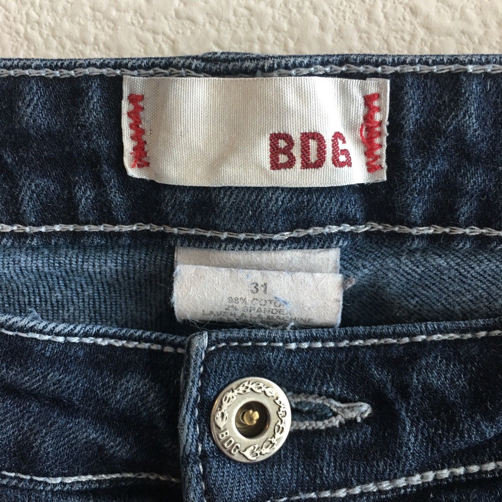 BDG Urban Outfitters Skinny Jeans Womens Size 31 Medium Wash Mid Rise