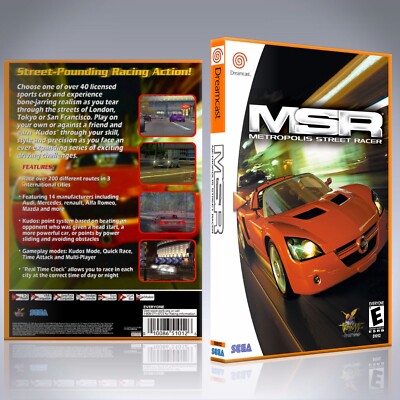 Dreamcast Custom Case - NO GAME - MSR - Metropolis Street Racer