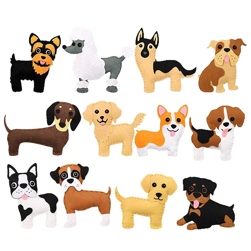 Kid Sewing Craft Kit Felt Animals DIY Kits  Children Early Educational Toys