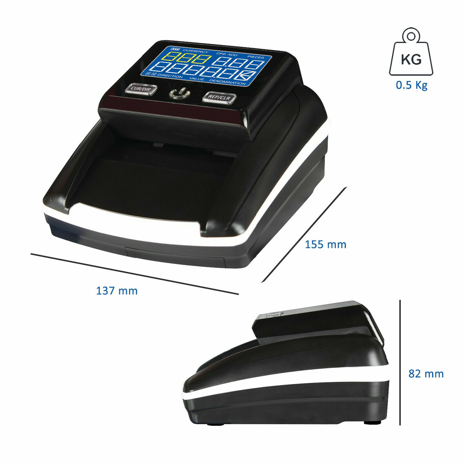 Rilevatore Banconote False Money Detector Negozio Verifica Rileva Soldi cir