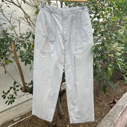 Vtg 90s Perry Ellis Portfolio Pleated Vertical Striped Pants