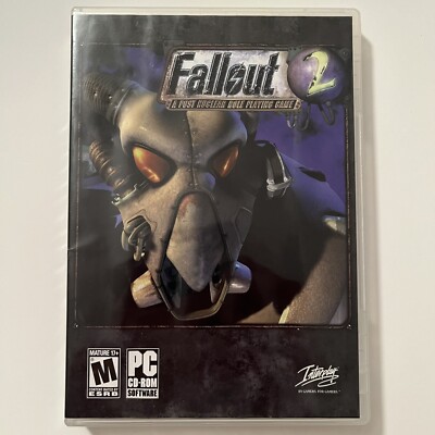 Fallout 2 A Post Nuclear Role Playing Game PC Game Disc Case Artwork Untested