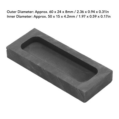 Graphite Ingot Mold Rectangular Gold And Silver Graphite Crucible Casting HOT