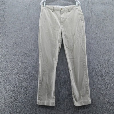 Polo Ralph Lauren Mens Khaki Stretch Straight Fit Chino Pants Trousers 32x32