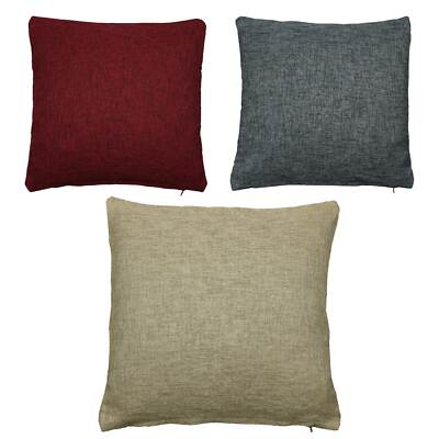 Housse de coussin de haute qualité aspect lin 40x40 50x50cm housse de coussin canapé coussin lot de 2