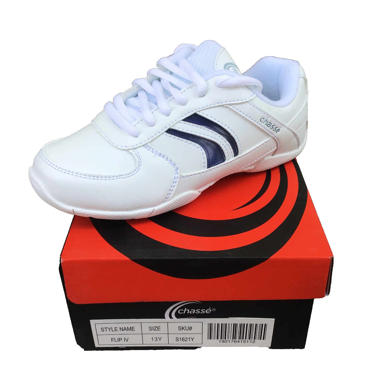 Chasse Cheer Girl White Shoes Size 13Y Lace Up Flip IV Youth | eBay