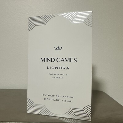 Mind Games Lionora Extrait De Parfum EDP sample spray bottle 0.06oz/2ml NIB