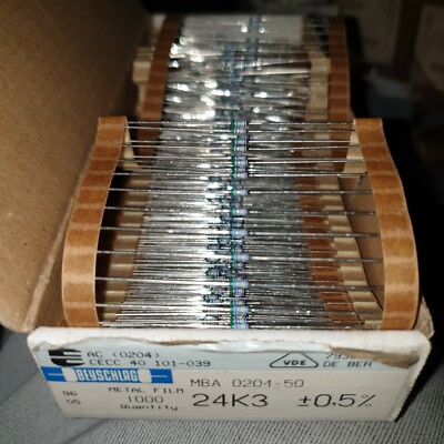 BEYSCHLAG MBA0204 0.4W 24k3 %0.5 50ppm HI END PRECISION AUDIO RESISTORS! 100pcs