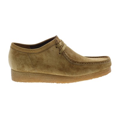 Clarks Wallabee 26168852 Мужские коричневые замшевые оксфорды и туфли на шнуровке повседневная обувь 10,5