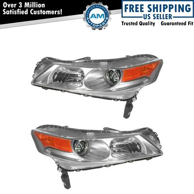 Headlight Set Left & Right For 2009-2011 Acura TL AC2518116 AC2519116