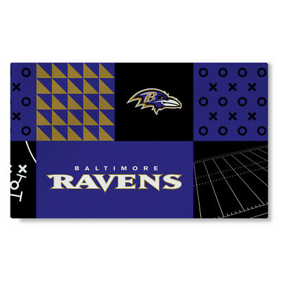 Northwest NFL Baltimore Ravens Colorblock Washable Area Living Rug, 36'' X 60''