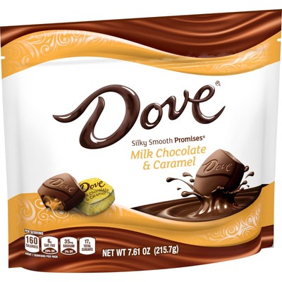 Dove Silky Smooth Promises Milk Chocolate & Caramel, 7.61oz