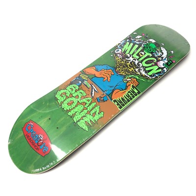 Creature Milton Brain Gone Skateboard deck 8.6 NEW