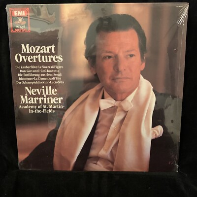 MOZART Overtures - MARRINER & ASMF - EMI ANGEL 1982 ST LP NEW SEALED.