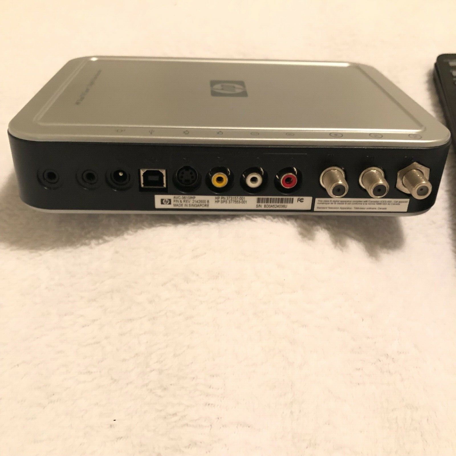 Hp Dual Tv Tuner Digital Video Recorder Avc 3610/hp with Remote Control