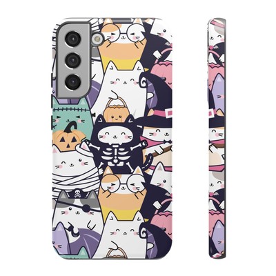 Kawaii Halloween Cat Skeleton Vampire Witch Samsung Galaxy Plus & Ultra Case