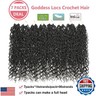 Ahrencan Crochet Goddess Locs 14 Inch,7 Packs Boho Goddess Locs Crochet Hair With Curly Ends,Faux Locs Crochet Hair,Pre Looped Hippie River Locs For Women Human Hair Braid(14in,(pack of 7),1B#)