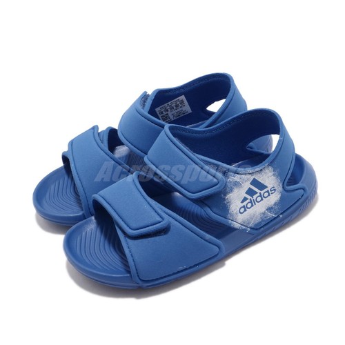 

adidas AltaSwim C Blue White Big Kid Junior Preschool Sandals Shoes BA9289, Синий, Altaswim C