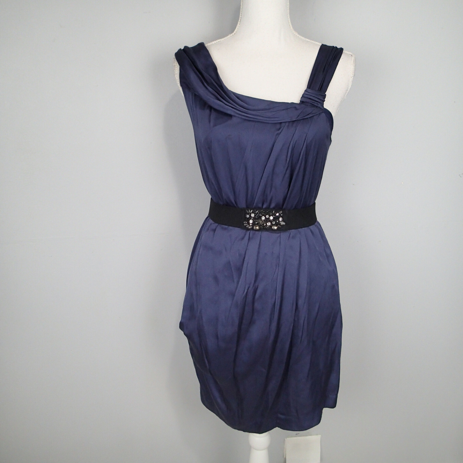 完売間近！【BCBG MAXAZRIA】Crimped Satin Cocktail Dress BCBGMAXAZRIA Crimped Satin Cocktail Dress - ShopStyle
