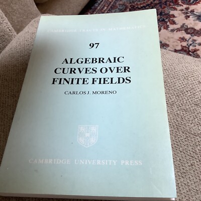 97 Algebraic Curves Over Finite Fields Moreno Softcover 1993 Free Shipping