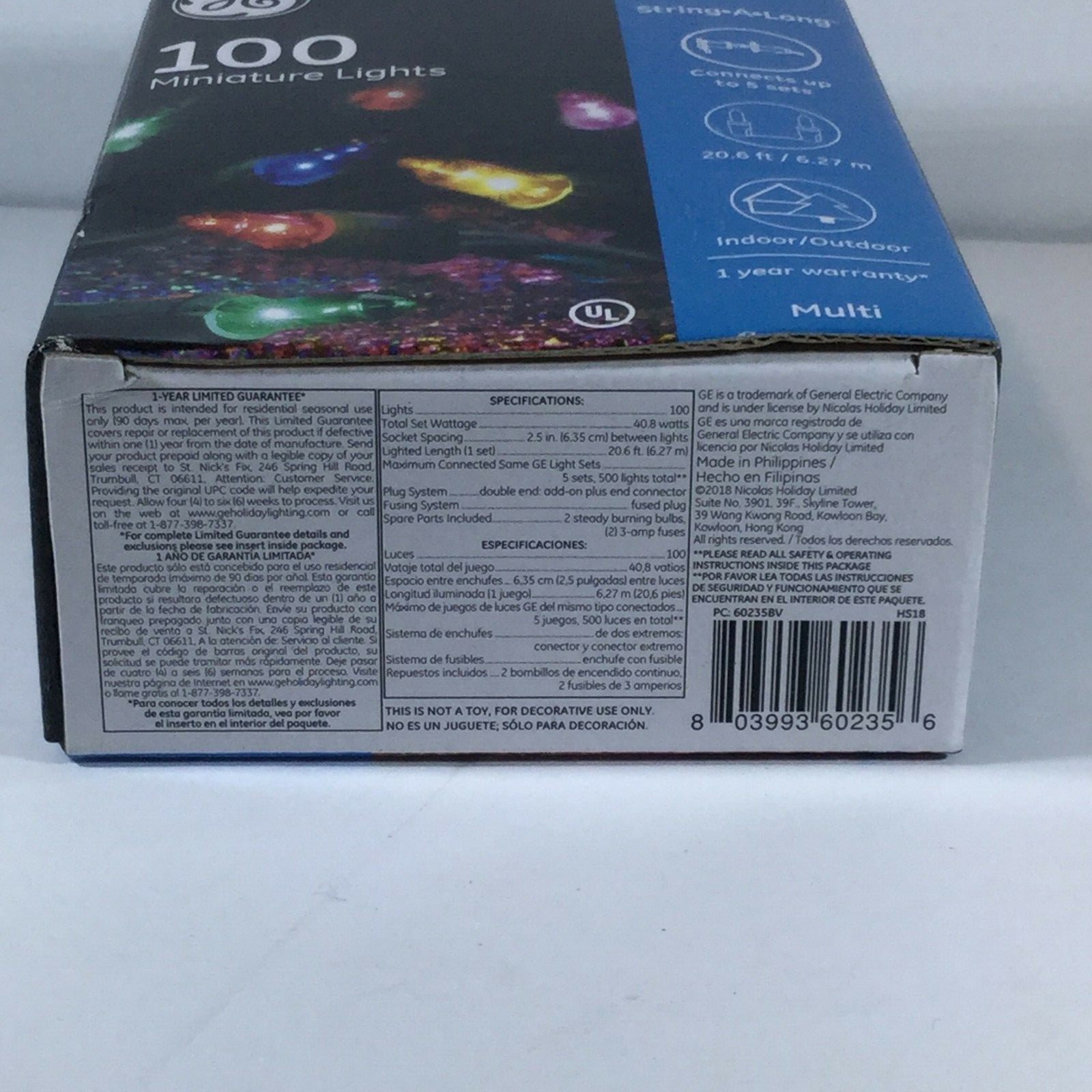 GE String A Long 100 Miniature String Lights Multi Color Christmas Party Wedding