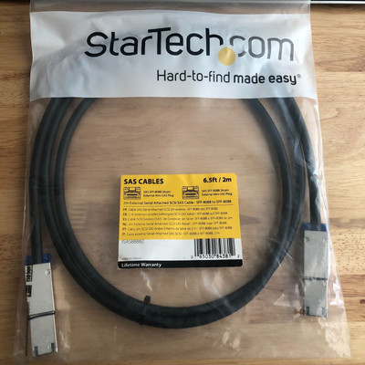 StarTech 2M External Serial Attached SCSI SAS Cable - Sff-8088 To Sff-8088