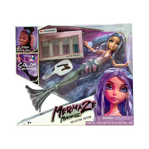 Модная кукла Mermaze Mermaidz, меняющая цвет, Орра с блестящим гелем для волос и многое другое