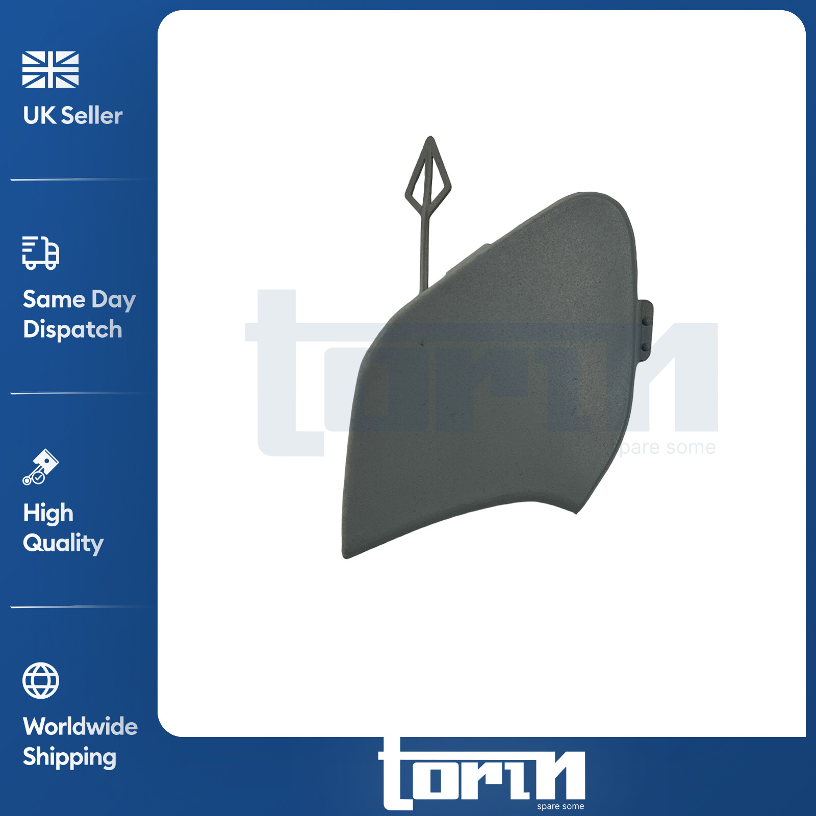 Front Bumper Tow Bar Cap Cover Primed Fits Ford Focus (2015-2017) 1879568