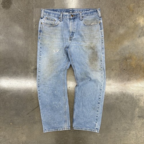 【関送込み】Argue Culture*jeans*unisex/T240003 Carharrt Jeans Men's size 34x30 relaxed fit 5 pocket jeans