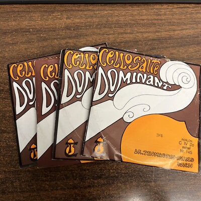 Cello Strings Dominant 3/4 Size New