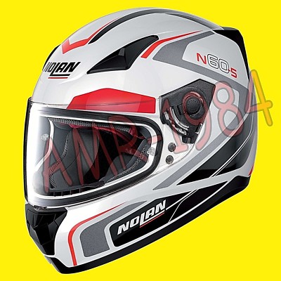 CASCO INTEGRALE NOLAN N60-5 PRACTICE COLORE 19 METAL WHITE TAGLIA XS