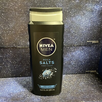 Nivea Men Body Wash Rock Salts, 16.9 Fl Oz - Free Shipping