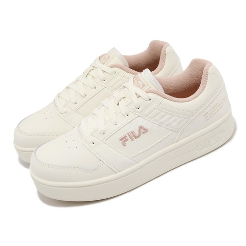 

Fila Smash L цвета слоновой кости, розового цвета, мужские кроссовки унисекс, повседневная обувь на платформе для образа жизни, Цвет слоновой кости, Smash L