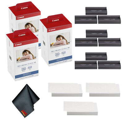 Canon KP-108IN Color Ink and 4 x 6 Paper Set (324 Sheets and 9 Ink Cartridges)