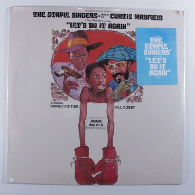 LET'S DO IT AGAIN OST Staple Singers/Curtis Mayfield CURTOM CU-5005 LP SEALED k