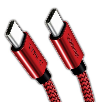 Nylon Braided (USB C to USB C) Type C Data cable FAST Charger Charging LOT